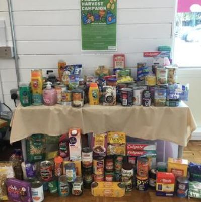 Harvest Festival Donations for The Padley Centre